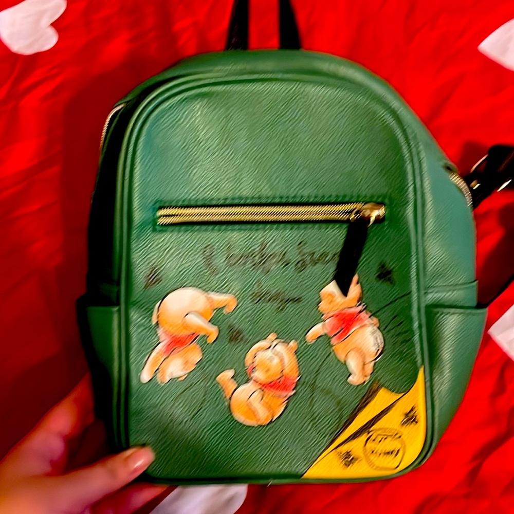 Green Winnie the Pooh bag